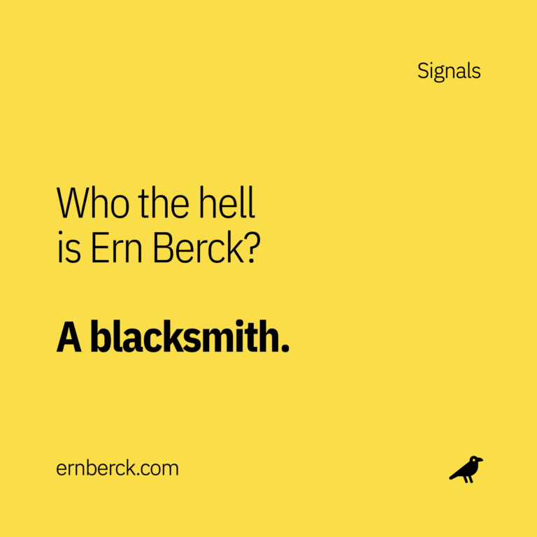 Who the hell is Ern Berck?